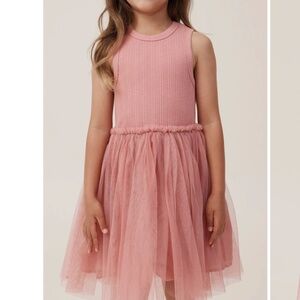 Cotton ON Made for Twirling Ribbed Knit Tulle Fit and Flare Dress Easter Spring